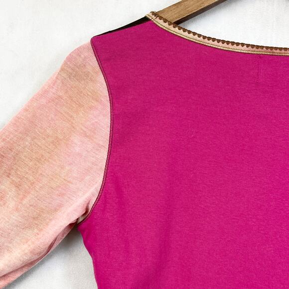 Edista Women Y2K Top Size M Lace Sequin Boho Fairy Grunge Babydoll Phoebe Retro - Picture 5 of 9